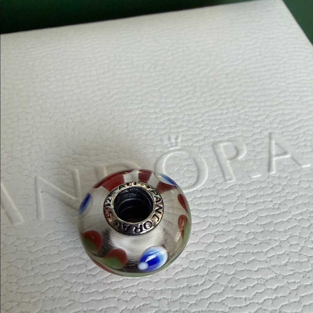Authentic Pandora Peacock Folklore Murano RARE RETIRED - Picture 3 of 6